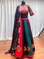 Multicolor Viscose Rayon Readymade Navratri Lehenga Choli